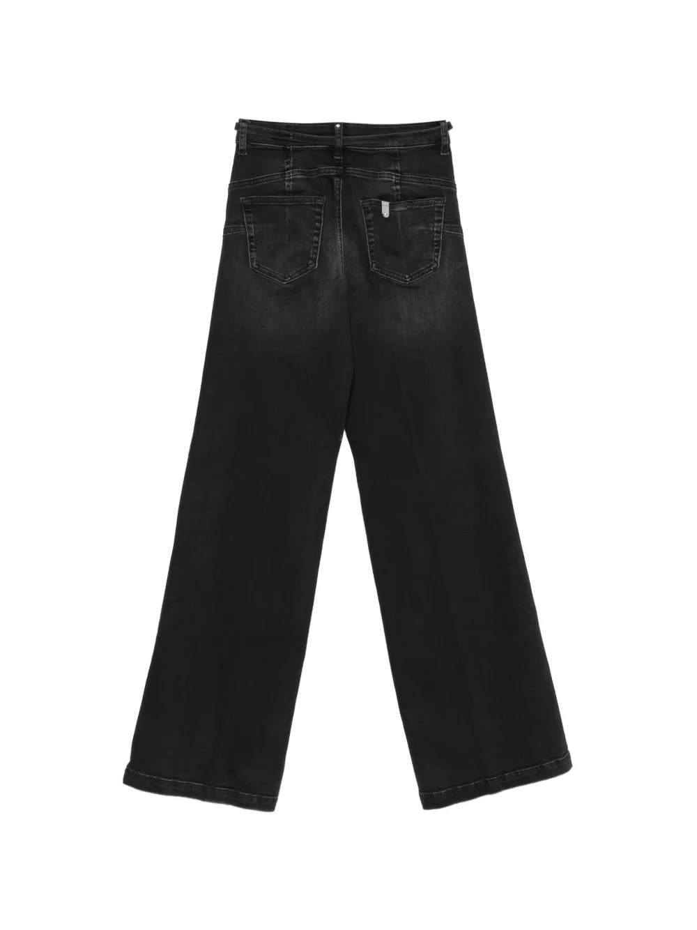 LIU JO Jeans met riemlussen en zak Zwart