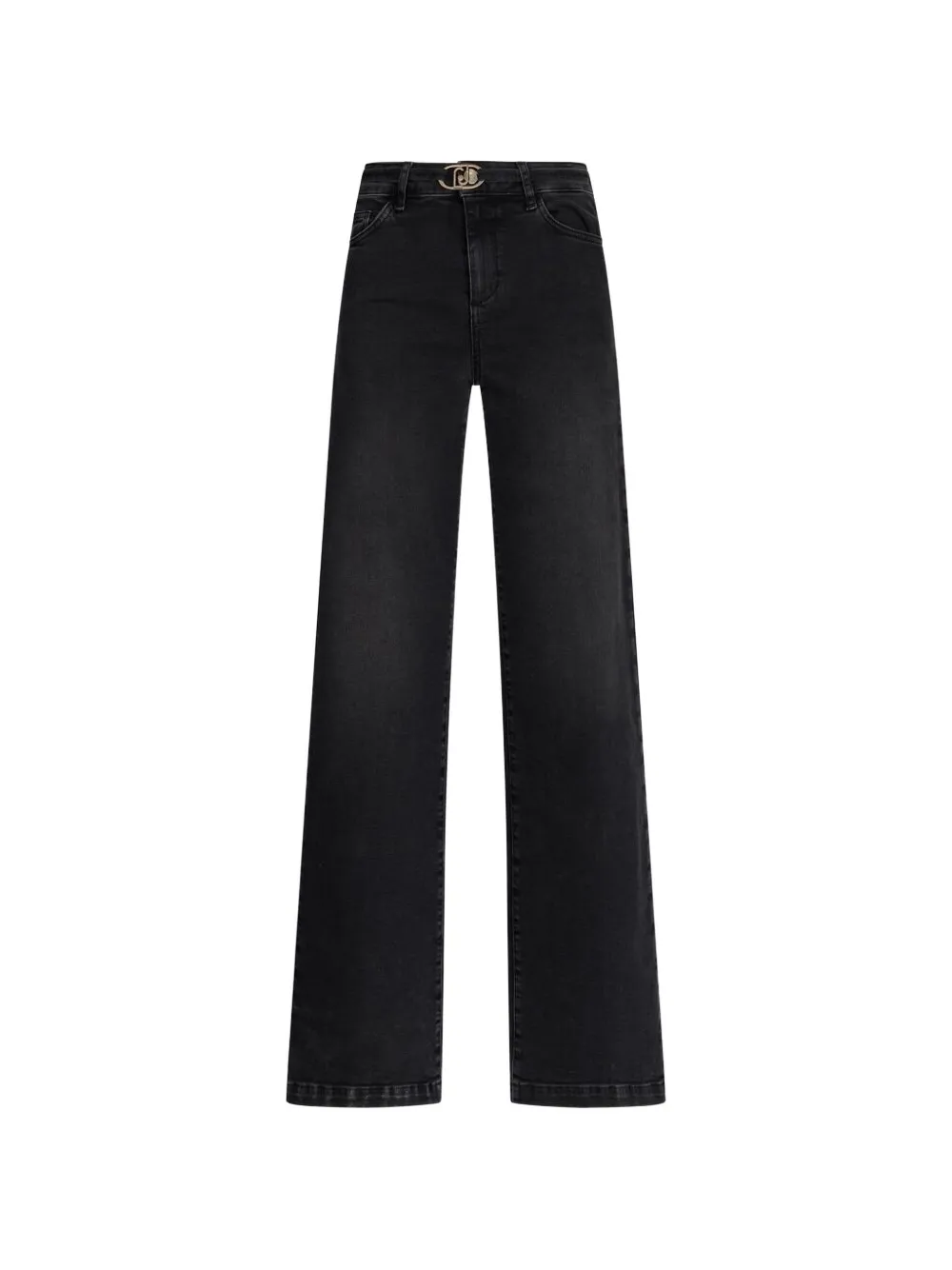 LIU JO Jeans met riemlussen en zak Zwart