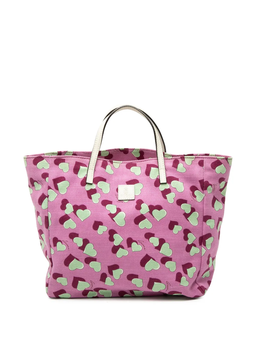 Gucci Pre-Owned 2000-2015 Kids Canvas Heartbeat tote bag - Rosa