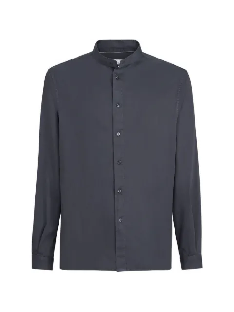 Brunello Cucinelli camisa con cuello mao