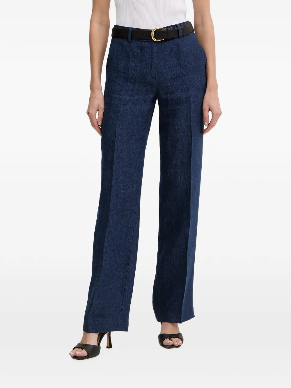 LUISA SPAGNOLI Allegria straight-leg pressed-crease trousers