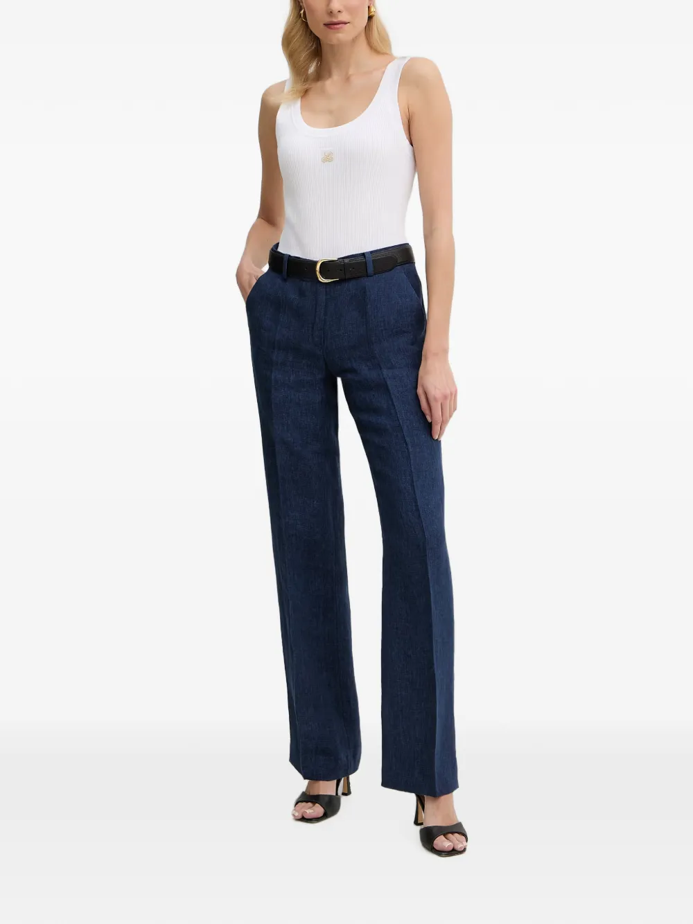 LUISA SPAGNOLI Straight broek Blauw