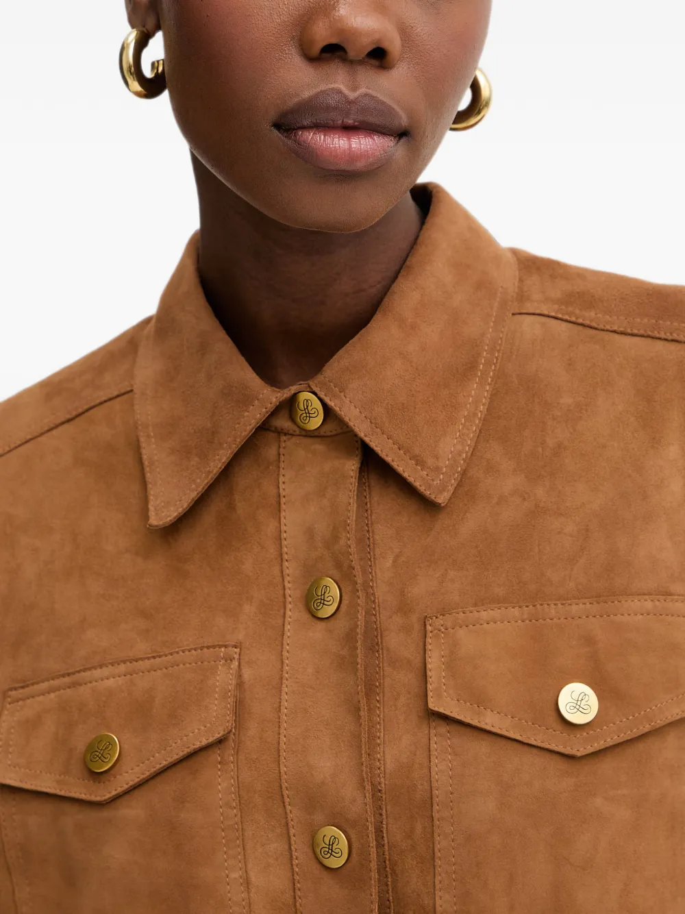 LUISA SPAGNOLI Button-up blouse Bruin