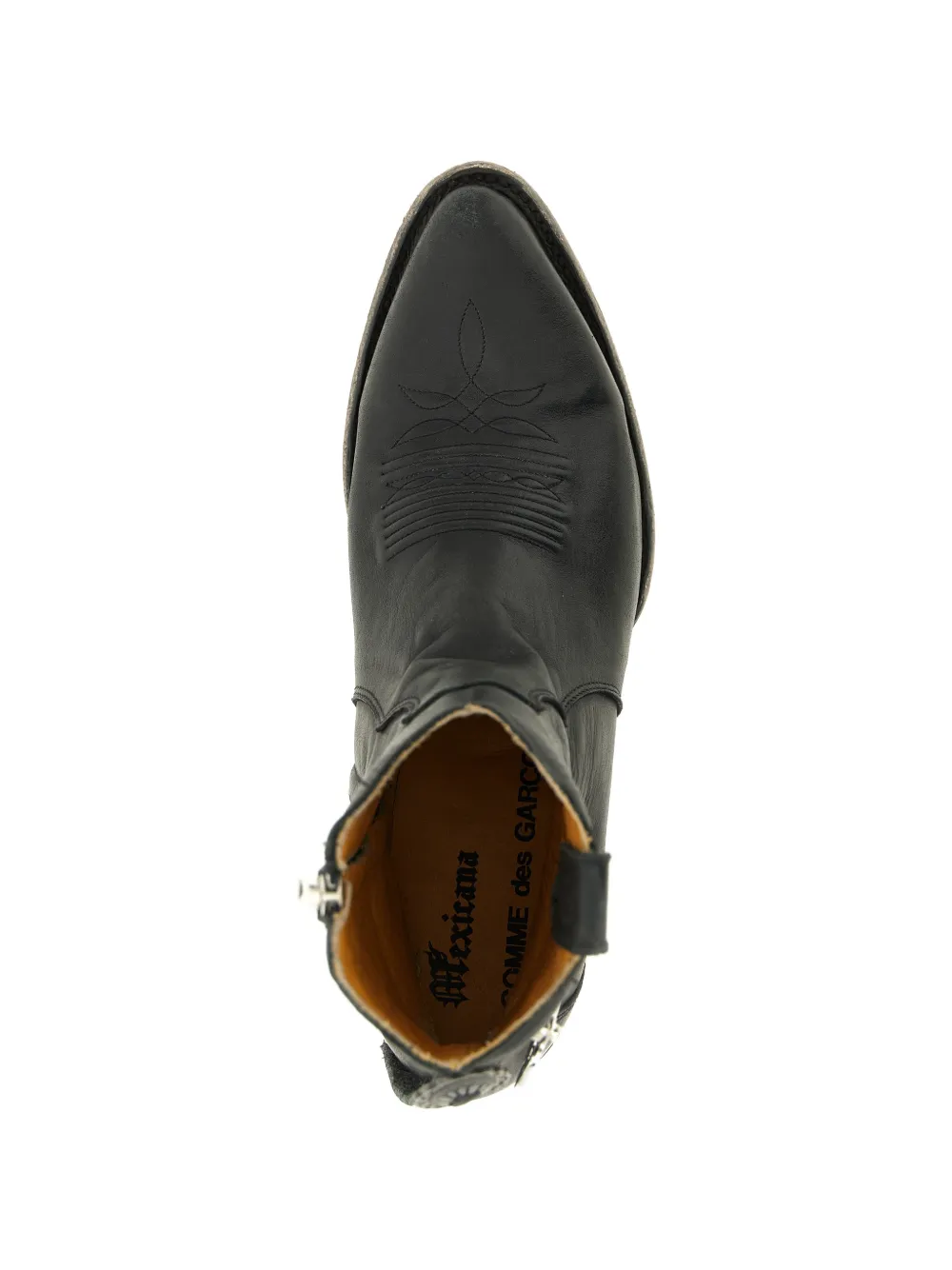 Comme Des Garçons x Mexicana logo-charm boots Zwart