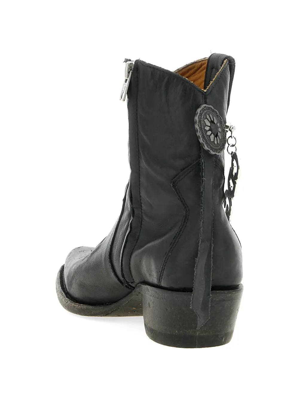 Comme Des Garçons x Mexicana logo-charm boots Zwart