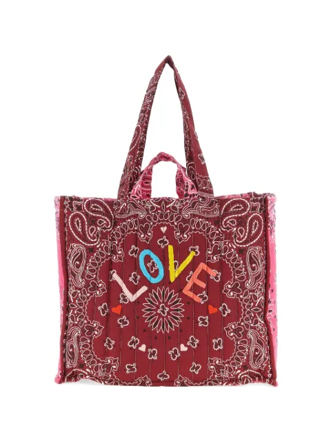 Call It By Your Name maxi Cabas quilted tote bag