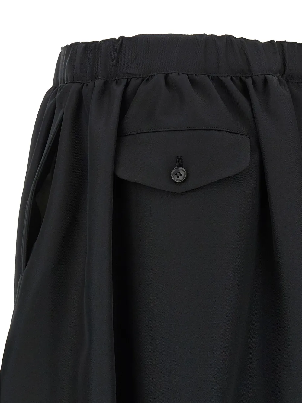 Black Comme Des Garçons Cropped broek Zwart