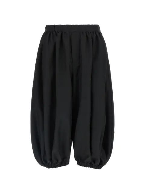 Black Comme Des Garçons balloon cropped trousers