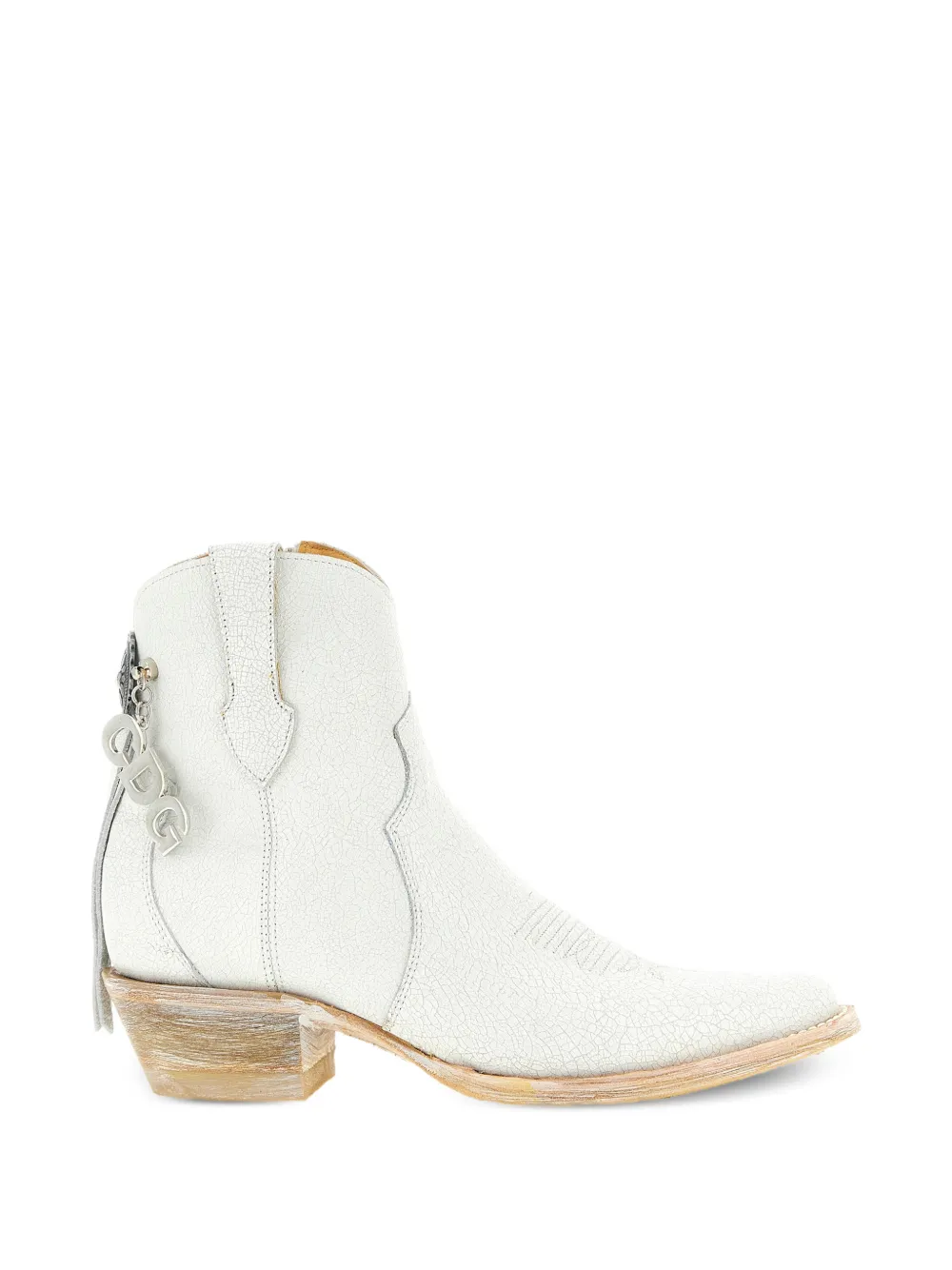 Comme Des Garçons X Mexicana embroidery charm-ankle boots Wit