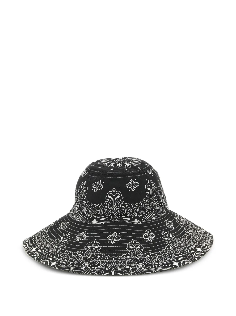 Call It By Your Name printed wide-brimmed hat - Nero
