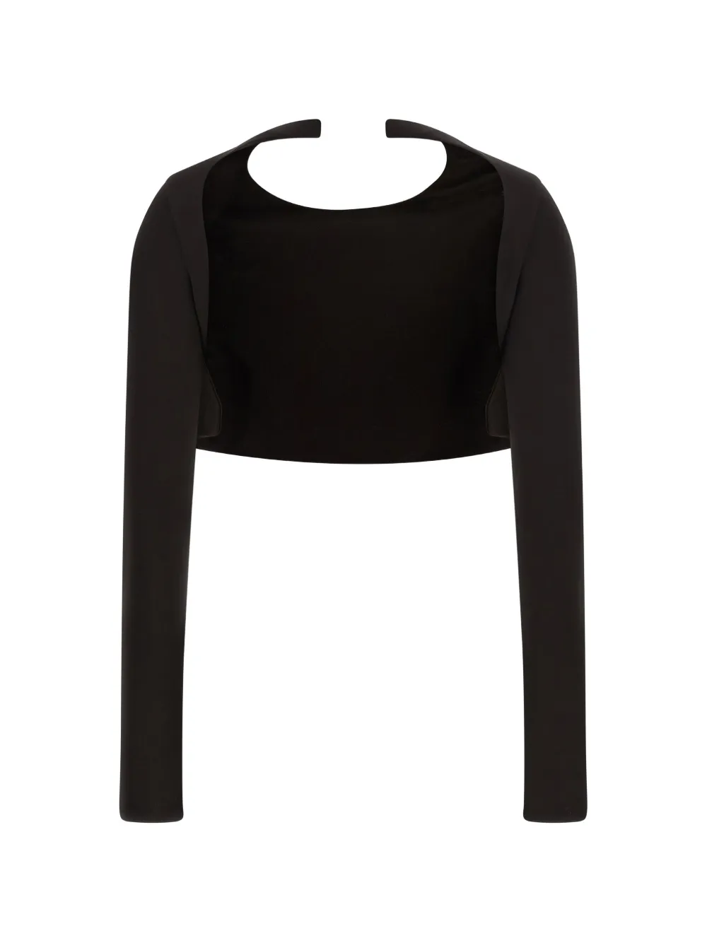 TOM FORD Top met ronde hals en open rug Bruin