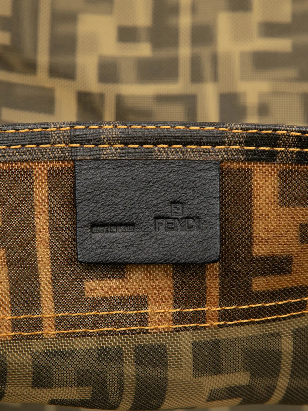 Fendi Pre-Owned 2000-2010 ラージ ズッカ メッシュ ハンドバッグ