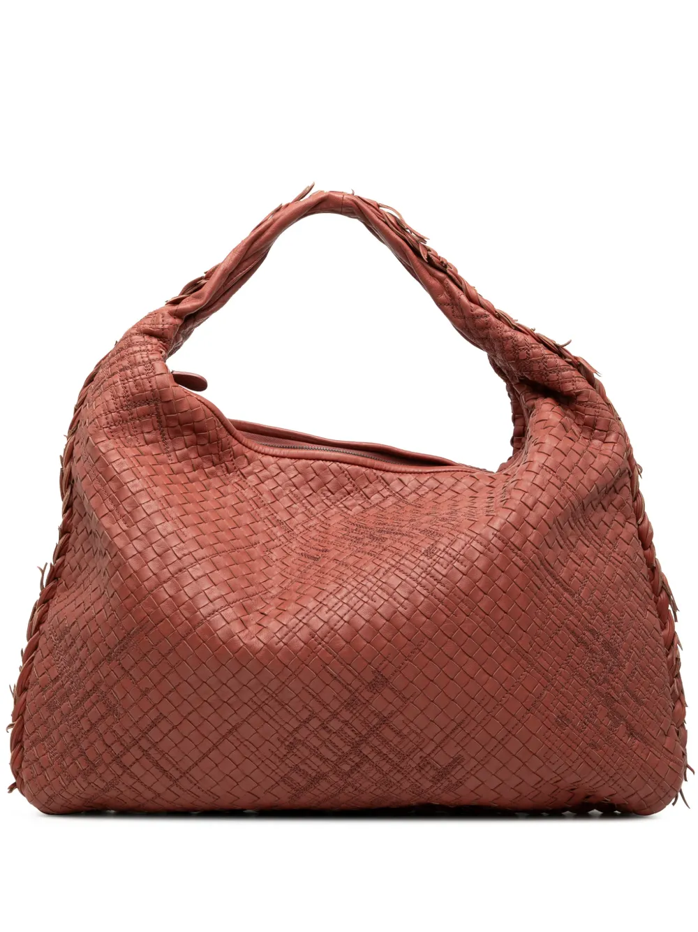 Bottega Veneta Pre-Owned 2012-2025 Large Nappa Intrecciato Veneta hobo bag - Rosso