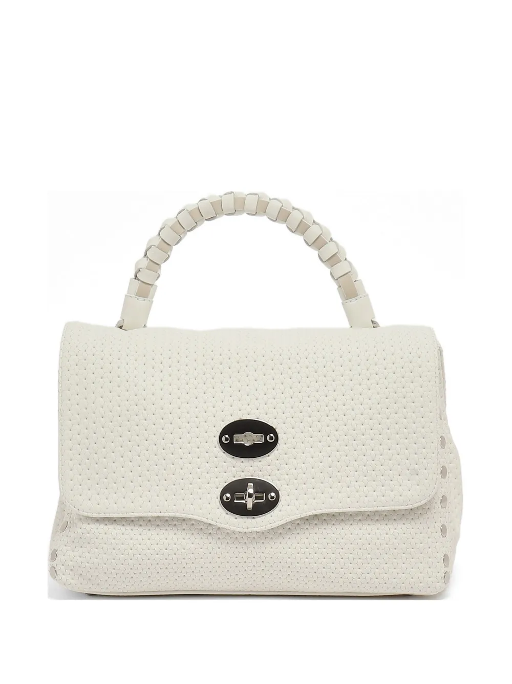 Zanellato Postina studded woven tote bag - Toni neutri