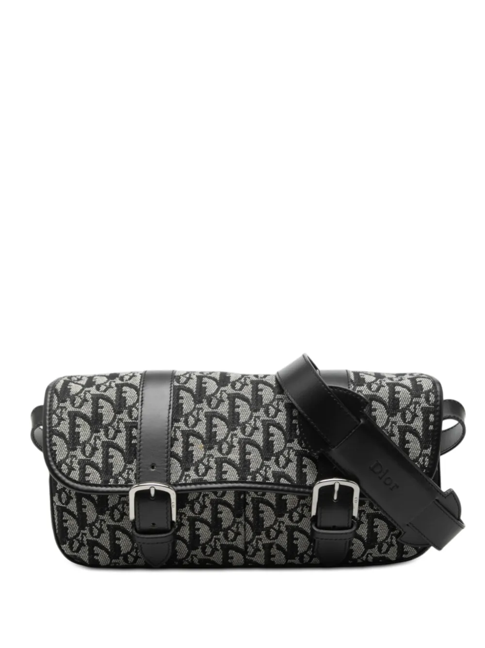 Christian Dior Pre-Owned 2003 Diorissimo Trotter Canvas crossbody bag - Black