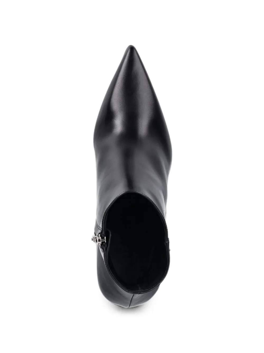 Max Mara pointed-toe leather ankle boots Zwart