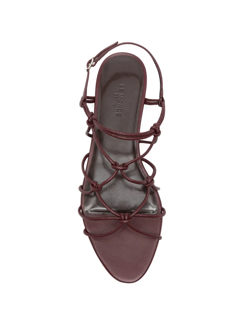 Le Monde Beryl Leren sandalen Rood