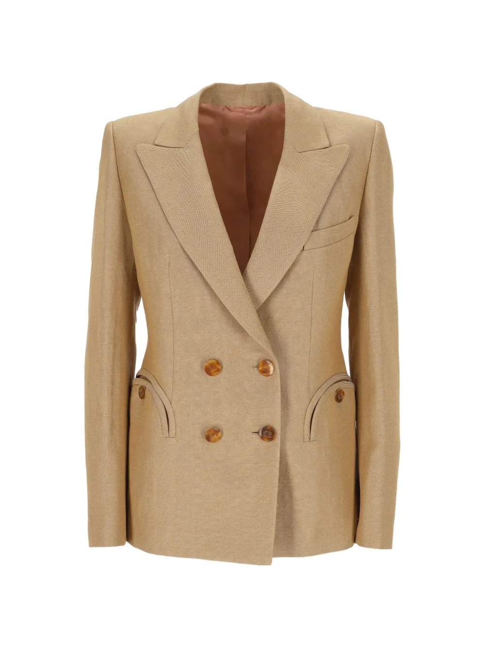 Blazé Milano button double-breasted jacket - Toni neutri