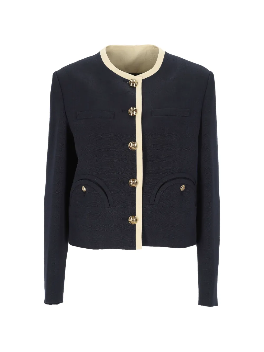 Blazé Milano buttoned trim jacket - Blu