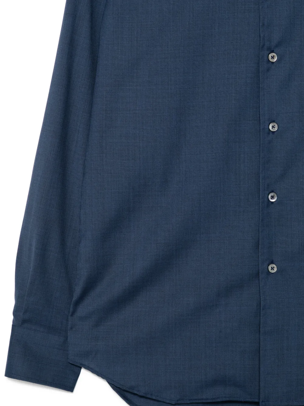 Canali Overhemd met knopen Blauw
