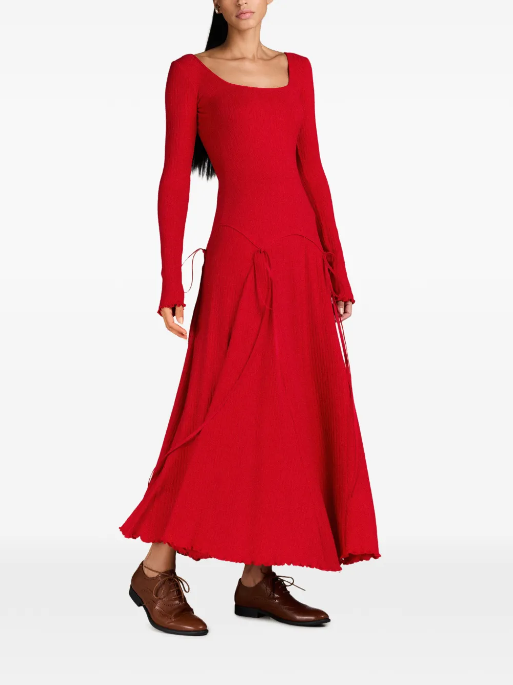 MARK-OFF Natalye long dress - Rosso
