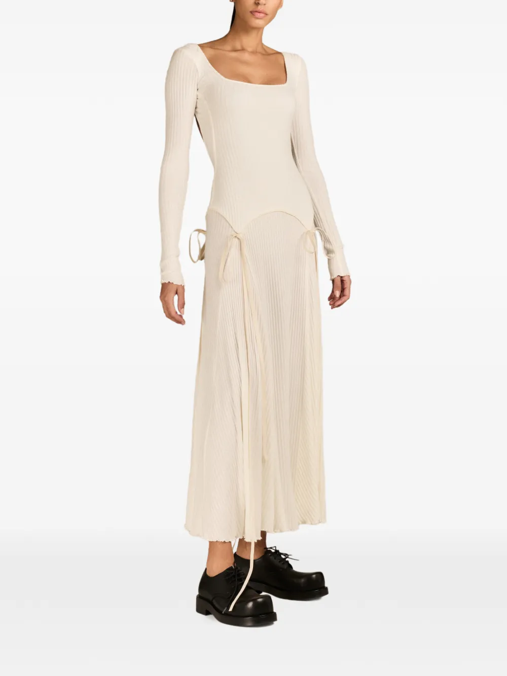 MARK-OFF Natalye long dress - Toni neutri