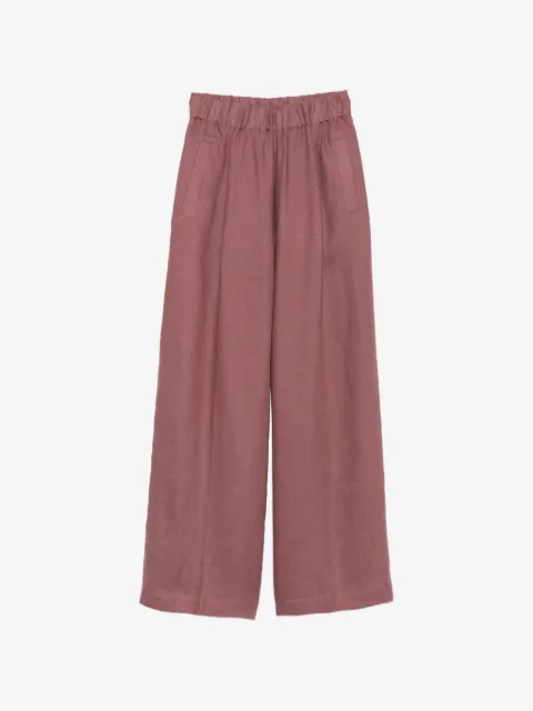 Semicouture pantalones anchos con pretina elástica