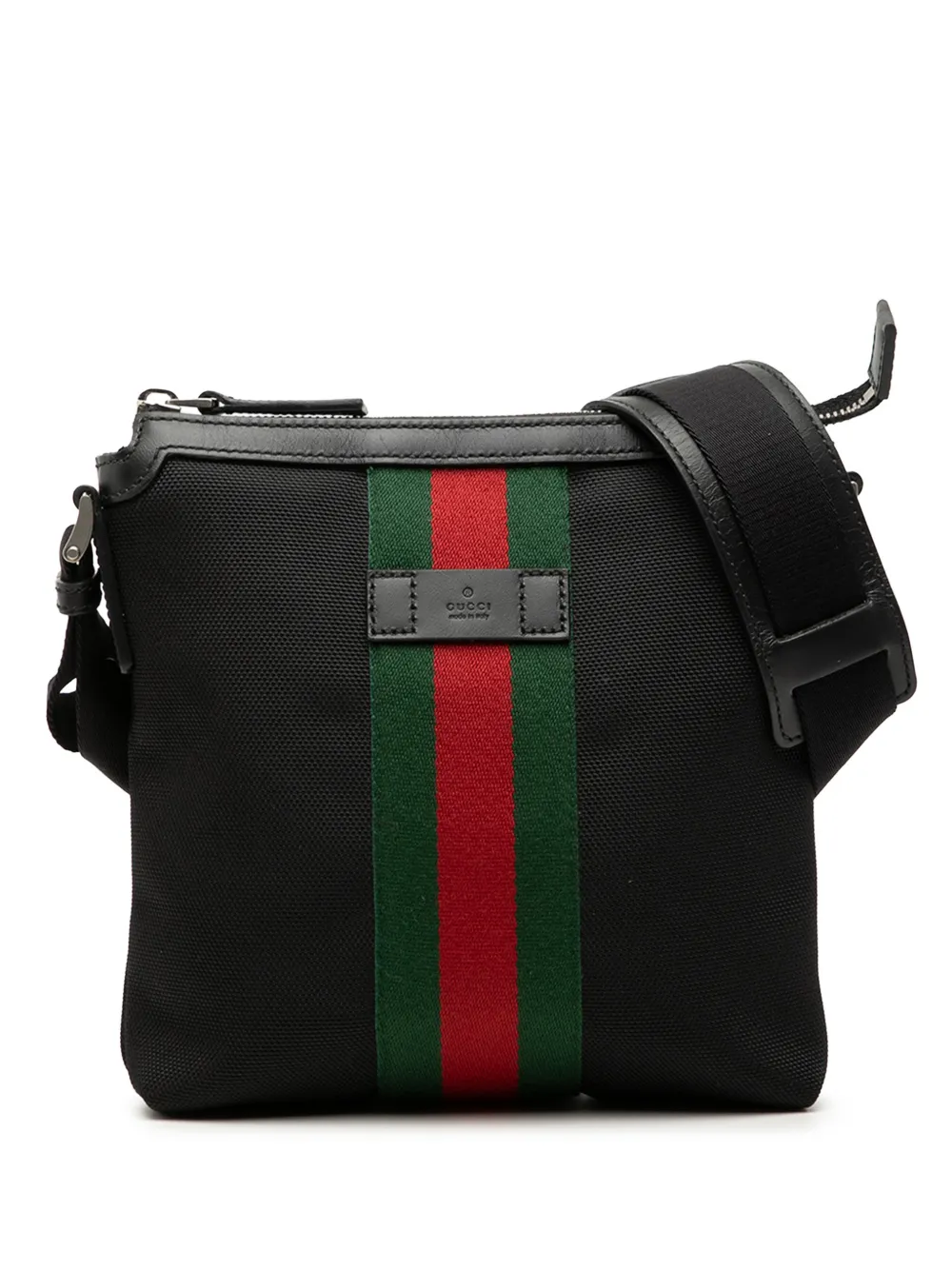 Gucci Pre-Owned 2016-2026 Techno Canvas Web Messenger Bag crossbody bag - Nero