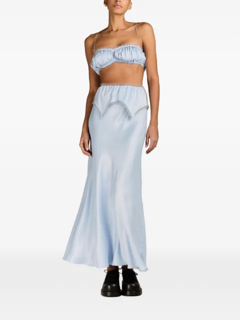 MARK-OFF Polina satin maxi skirt