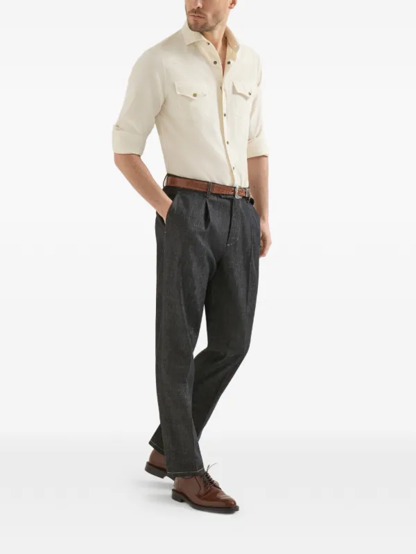 Brunello Cucinelli ライトデニムパンツ | ブルー | FARFETCH JP