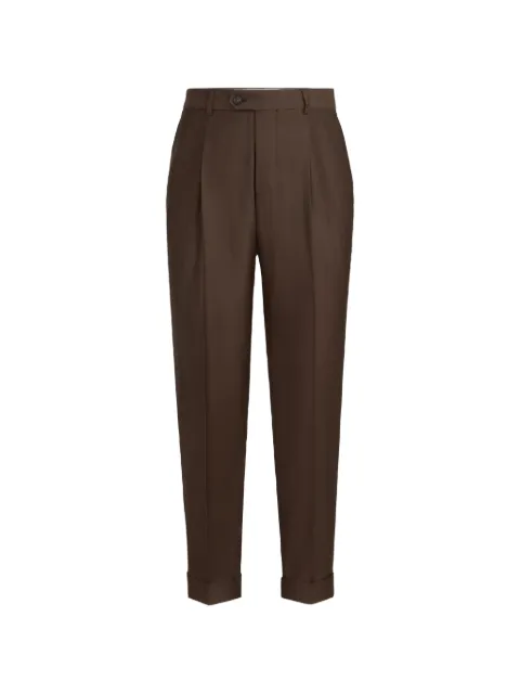 Brunello Cucinelli virgin-wool and cashmere trousers with pleat