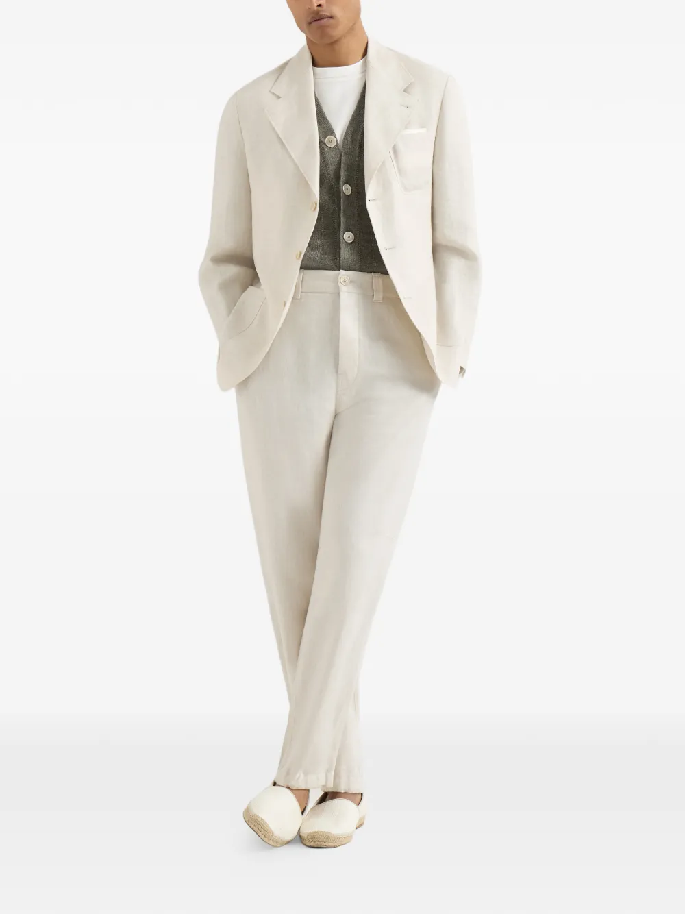 Brunello Cucinelli テクスチャード リブカーディガン | カーディガン