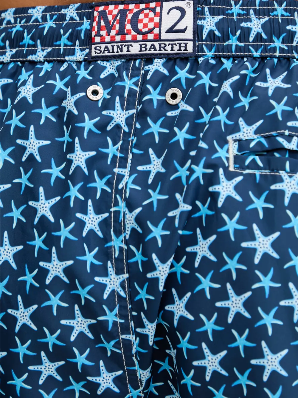 MC2 Saint Barth Zwembroek met trekkoord Blauw