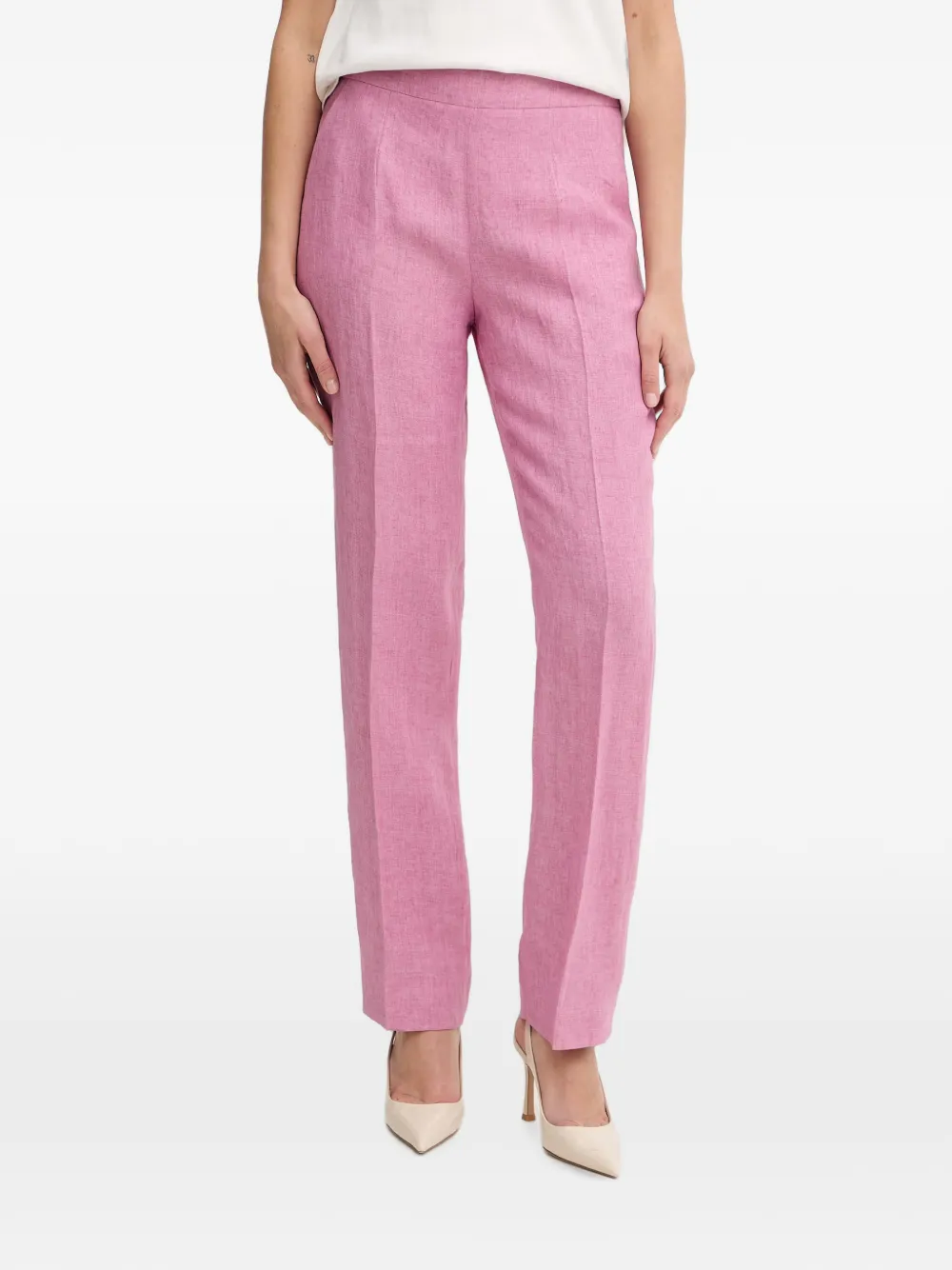 LUISA SPAGNOLI Ammenda pressed-crease straight-leg trousers