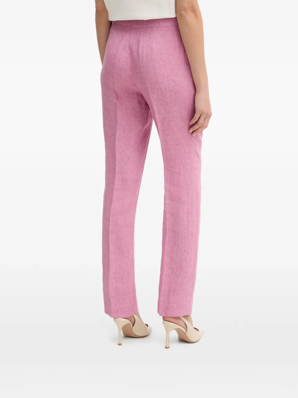 LUISA SPAGNOLI Ammenda straight plooibroek Roze
