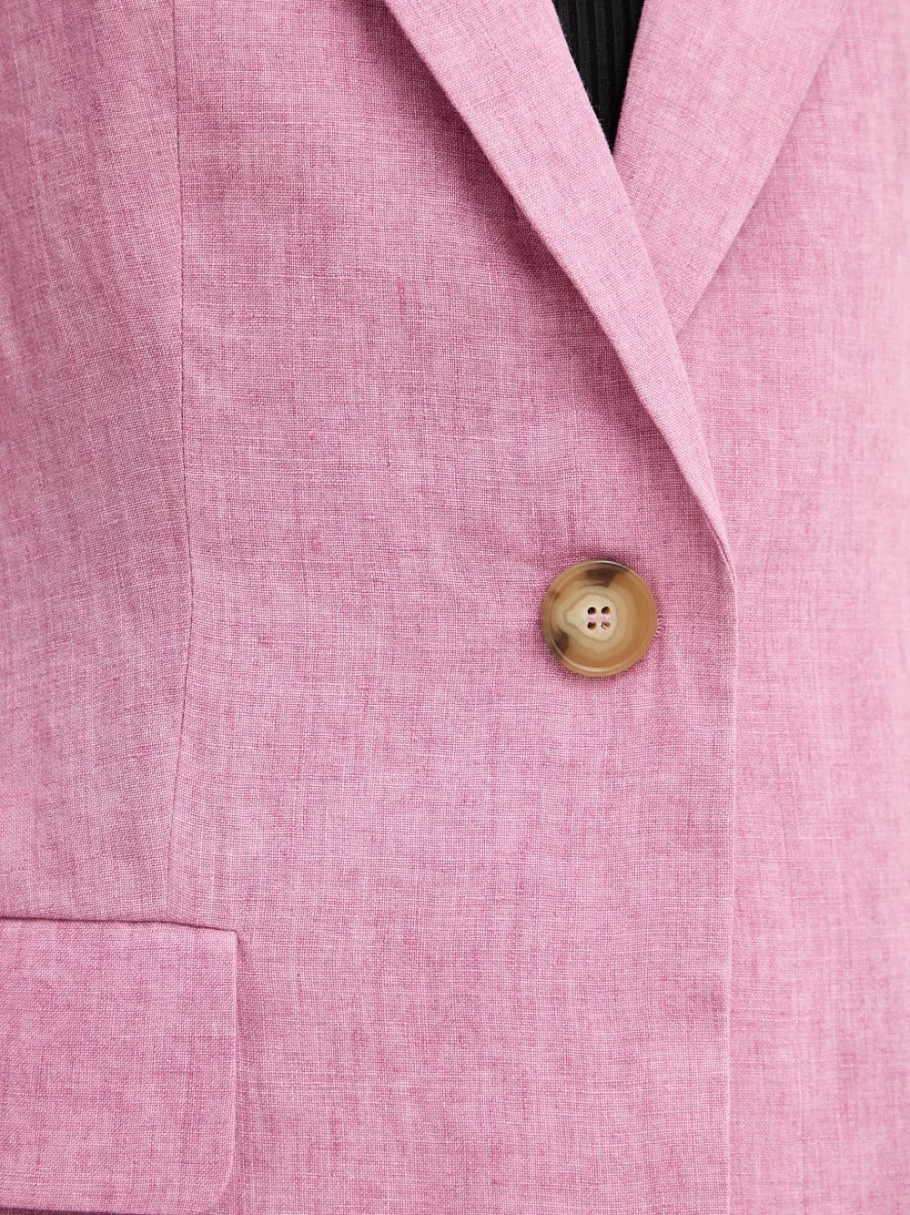 LUISA SPAGNOLI Vetrate blazer met enkele rij knopen en gekerfde revers Roze