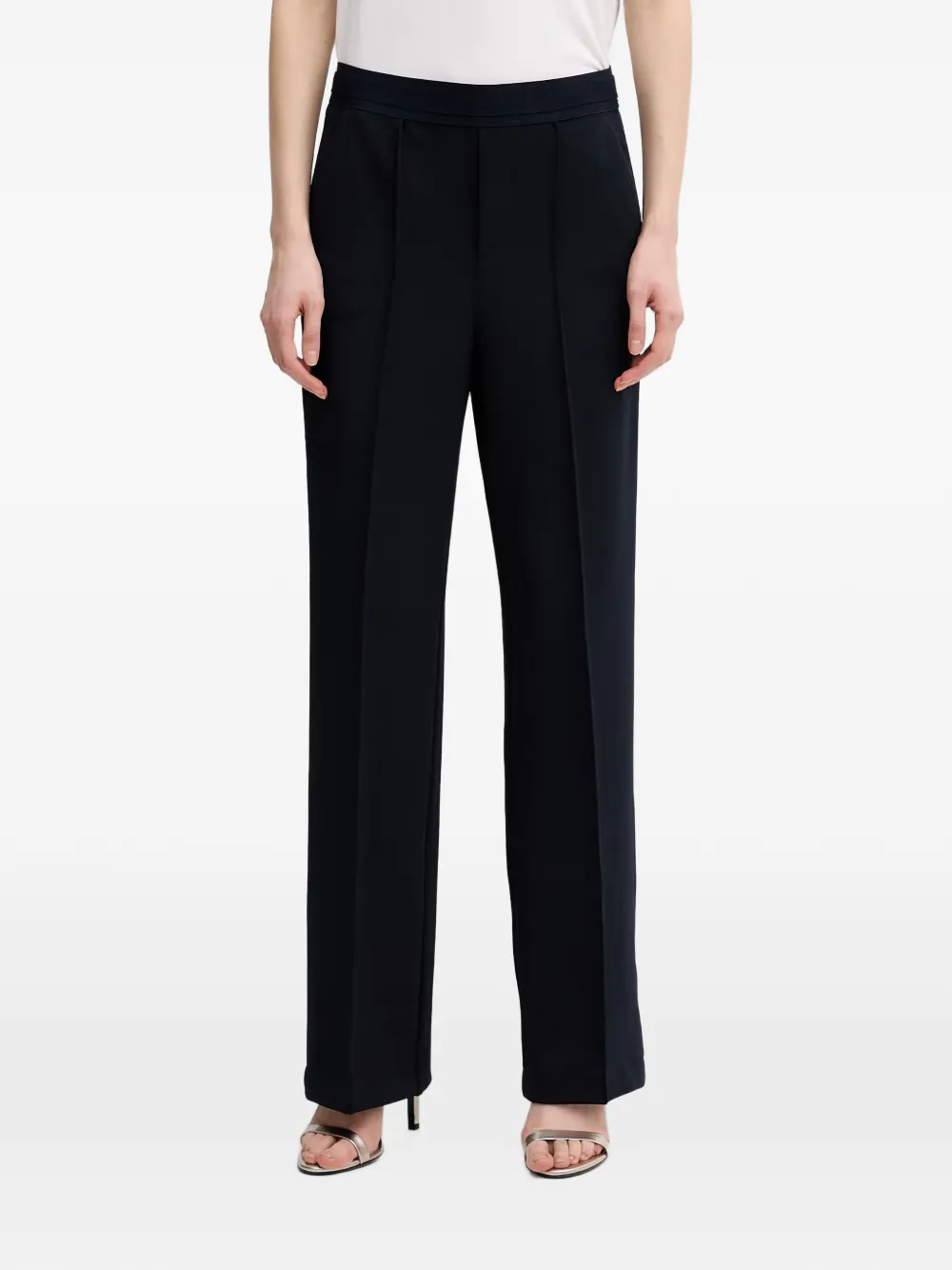 Marc Aurel pressed-crease straight-leg trousers