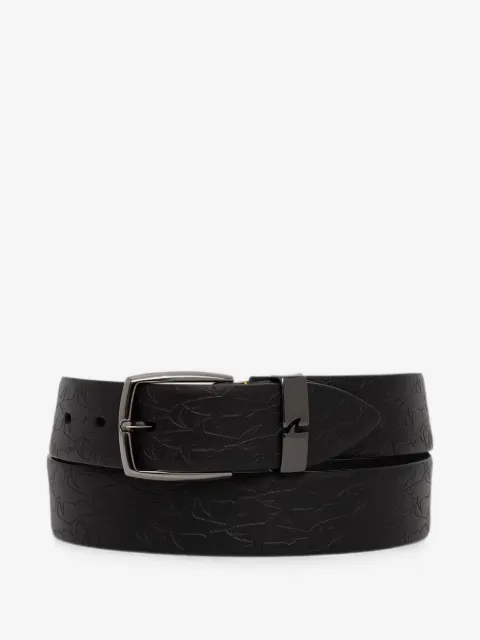 Paul & Shark embossed leather belt