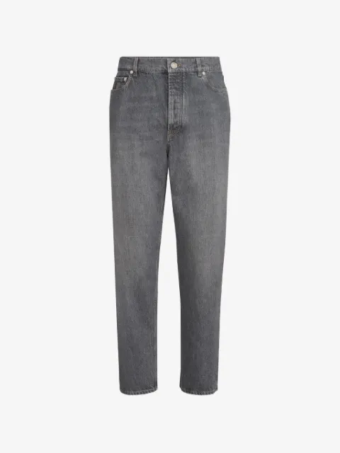 Brunello Cucinelli 그레이스케일 데님 아이코닉 핏 5 포켓 팬츠