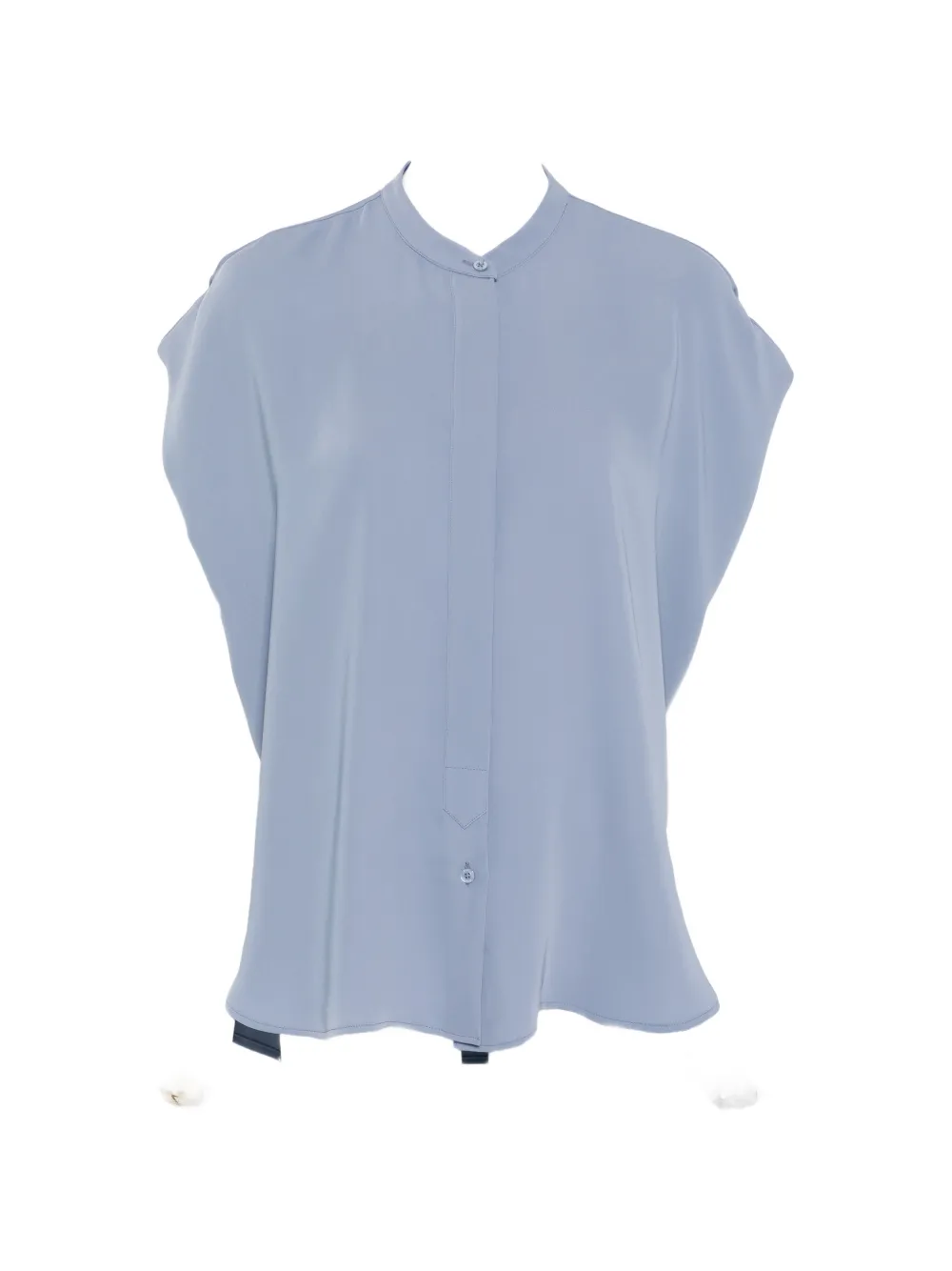 Herno band-collar sleeveless blouse - Blu
