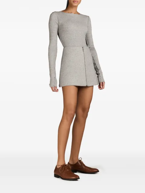 MARK-OFF Britt zip-up miniskirt