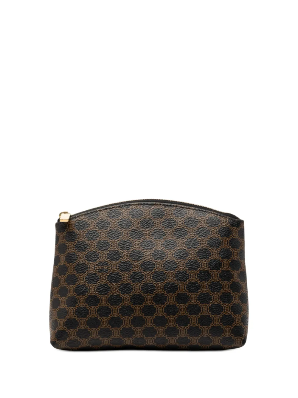 Celine Pre-Owned 20th Century Macadam Coated Canvas pouch - Marrone