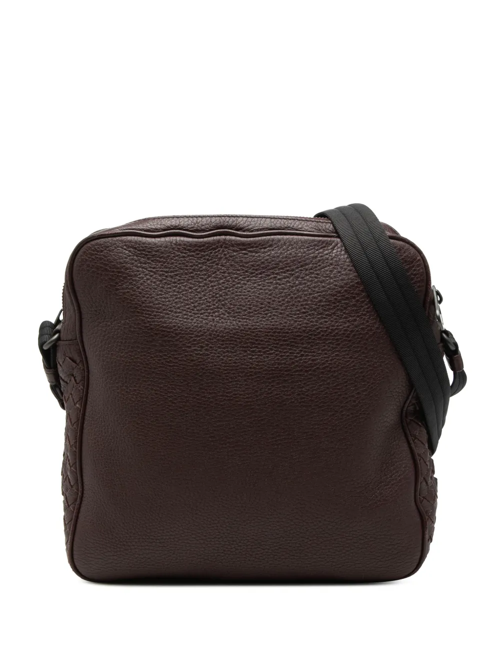 Bottega Veneta Pre-Owned 2012-2025 Intrecciato Trimmed Nappa Messenger Bag crossbody bag - Marrone