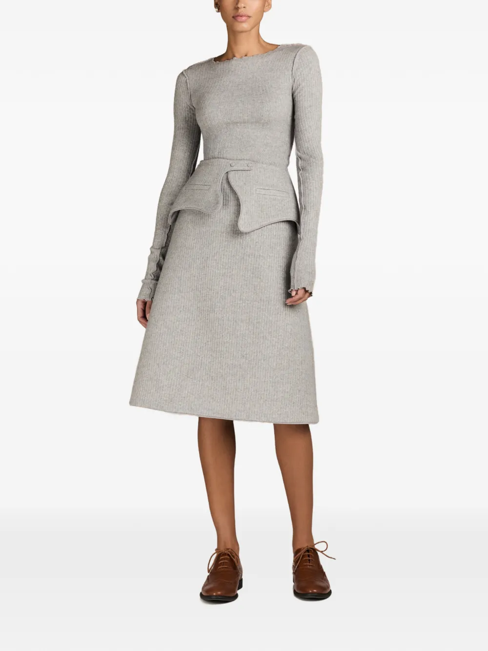 MARK-OFF York peplum belt - Marrone