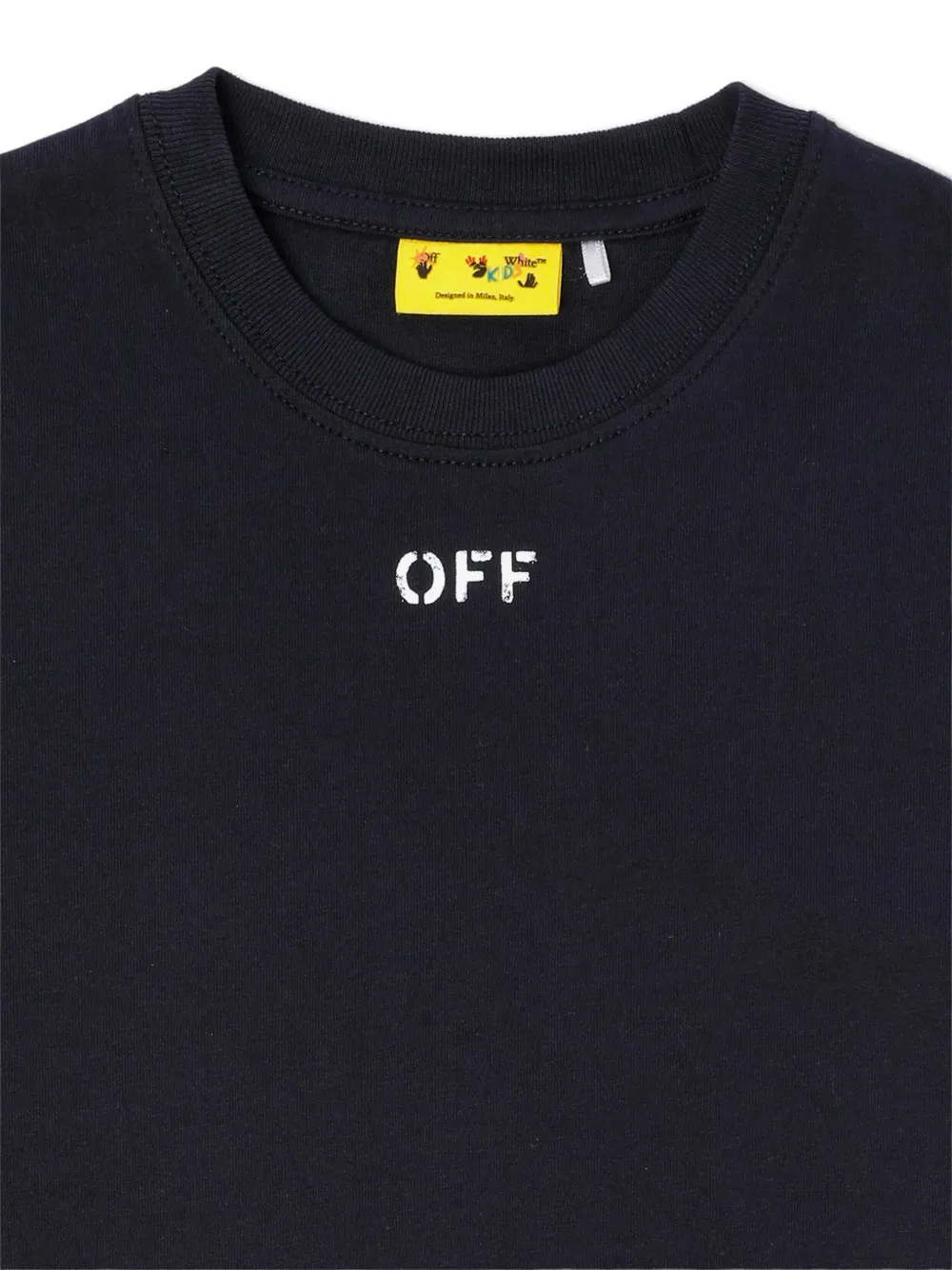 Off-White Kids Off Stamp T-shirt (set van twee) Zwart