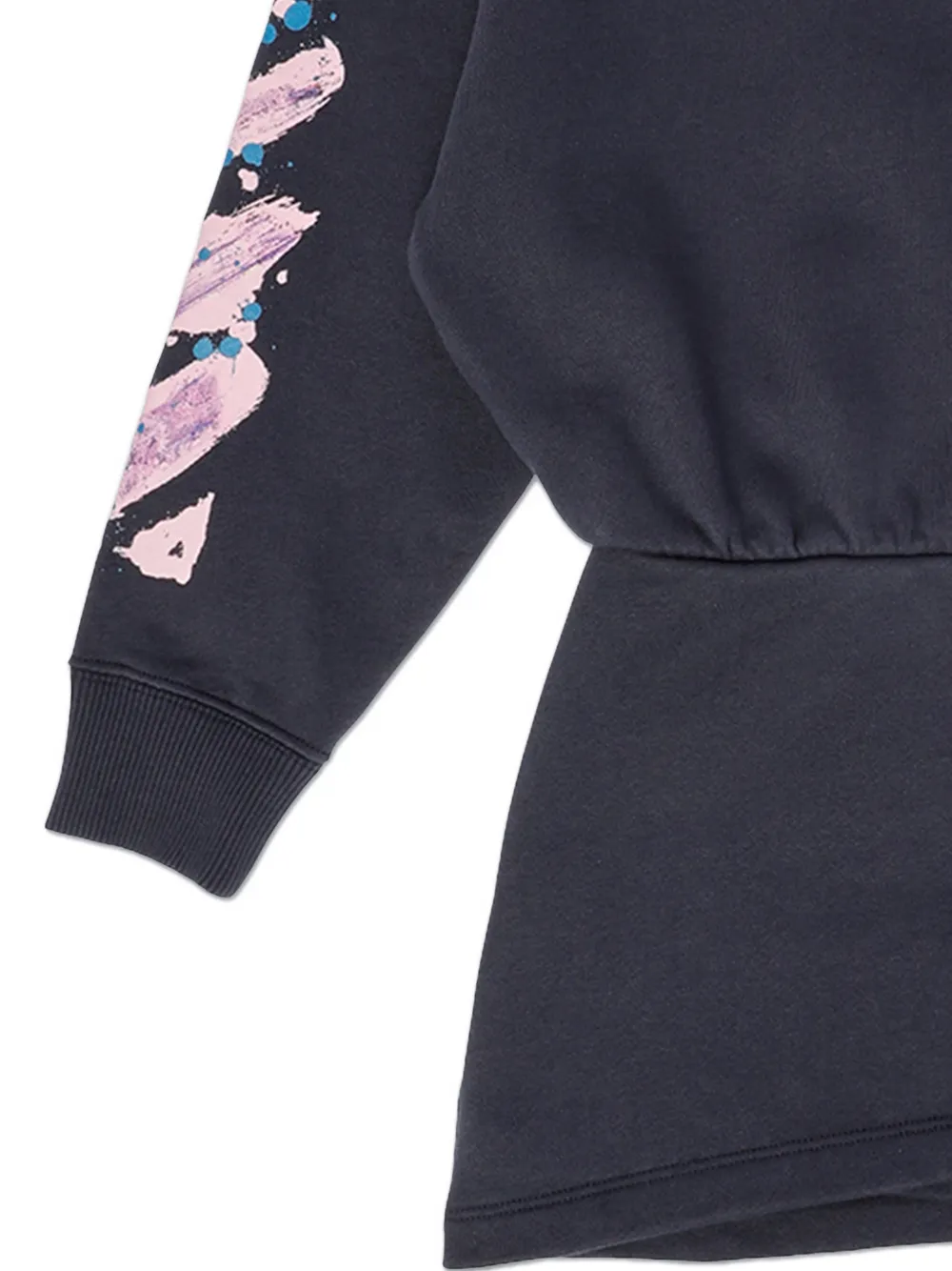 Off-White Kids Diag Splat jurk met capuchon Blauw