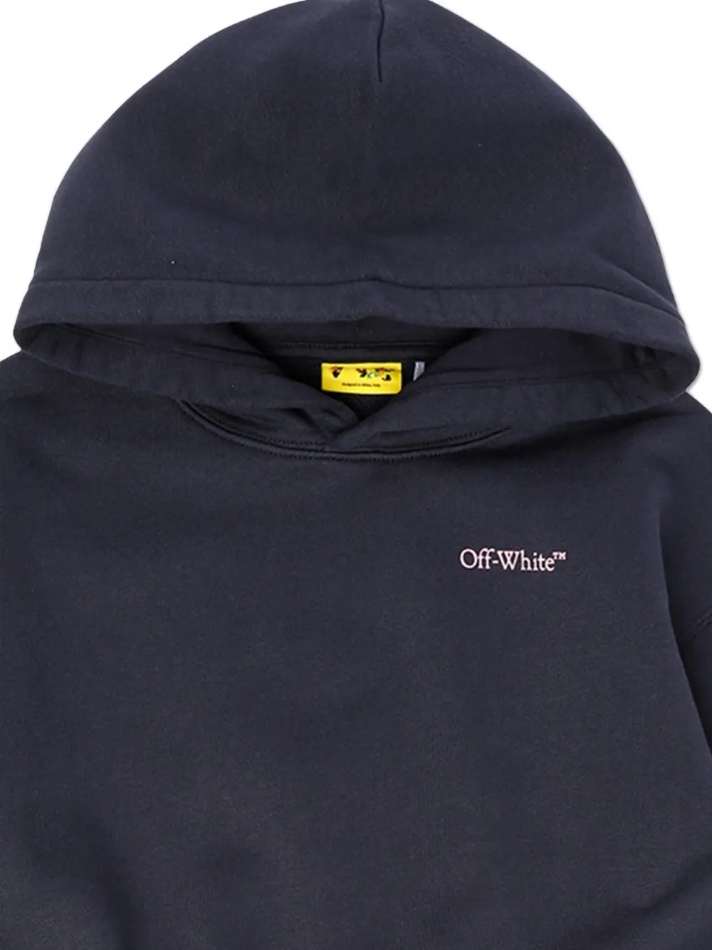 Off-White Kids Diag Splat jurk met capuchon Blauw