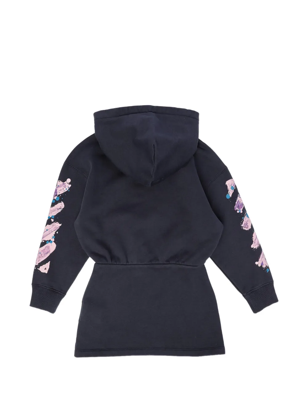 Off-White Kids Diag Splat jurk met capuchon Blauw