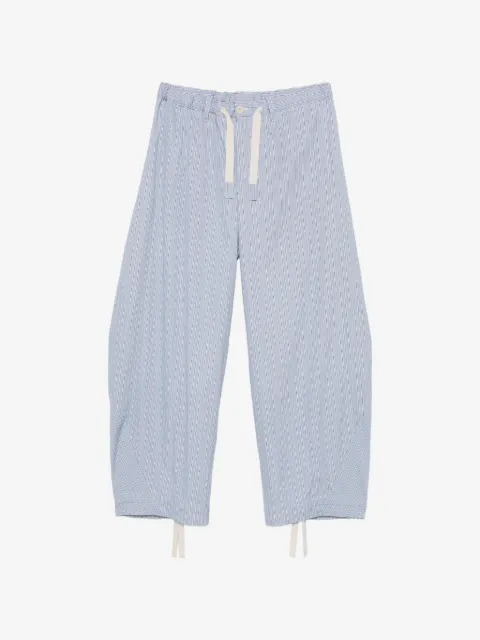 sacai striped drawstring-waist trousers