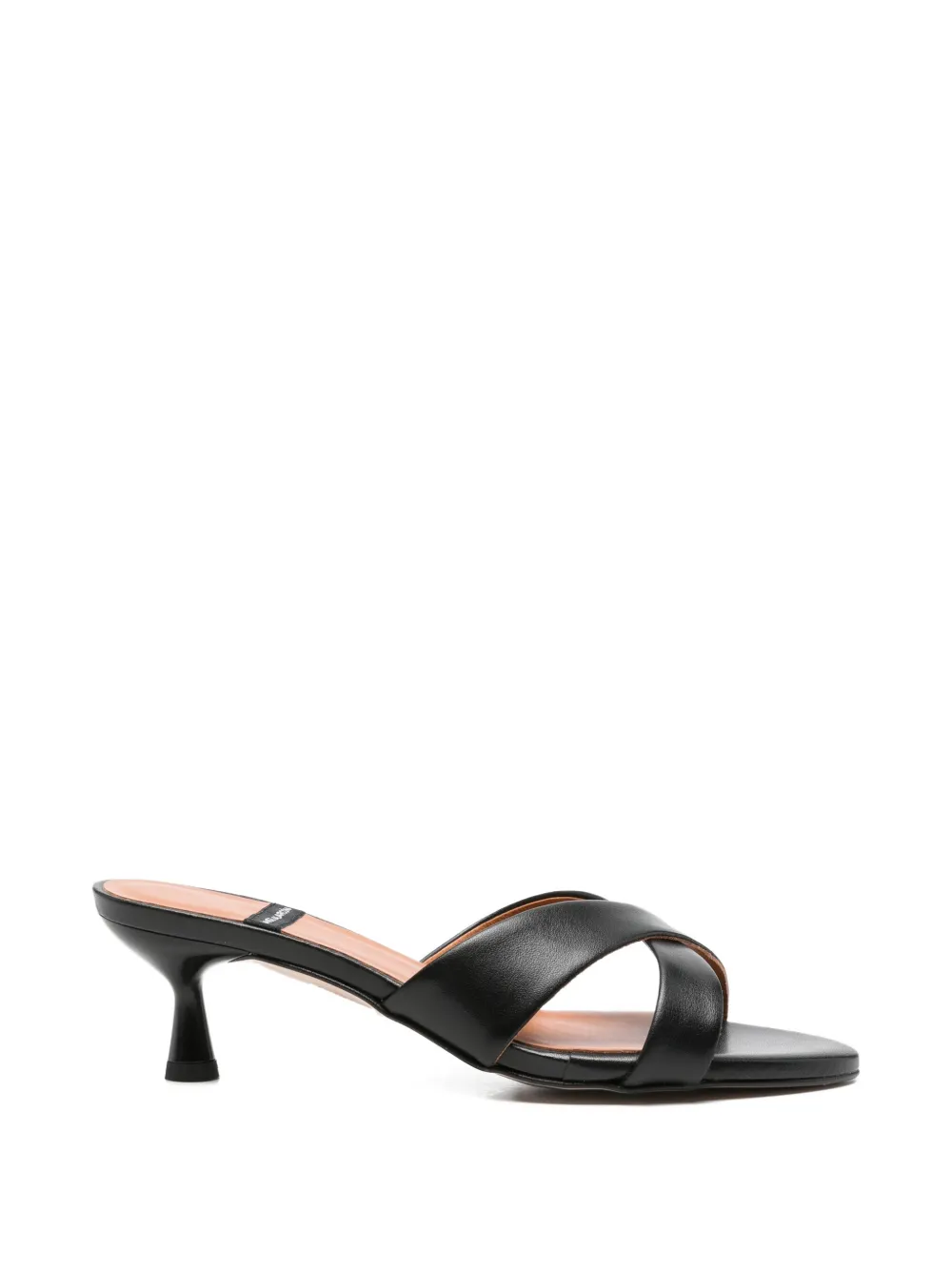 ANGEL ALARCON Elodia round-toe strap sandals - Nero
